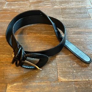 Vintage Ginnie Johansen Leather Braided Buckle Belt🖤